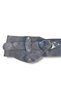 Douce Anthracite Smoked Nubuck Leather Belt |   Women's Design Belt with Asymmetrical Cut Buckle - Standard Size - 2