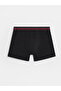 Ozmarka New Season Black Cotton Flexible Men's Boxer 3-Pack - 2