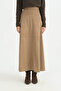 Suede Skirt - Camel - 2