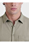 Özmarka New Season Beige Regular Fit Men's Shirt - 3
