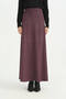Suede Skirt - Plum - 2