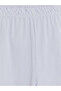 Vizyon New Season White Crew Neck Women's Shorts Pajama Set - 8