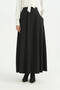 Segmented Modern Skirt - Black - 2