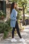Blue Wide Fit Oversize Beltless Knitwear Cardigan - 2