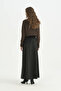 Suede Skirt - Black - 4
