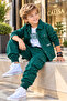 Boys 5-14 Years 3 Piece Set Khaki Shirt Jacket Cargo Pants Long Sleeve T-Shirt - 2