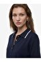 Striped Contrast Detailed Short Sleeve Buttoned Polo Collar Knitwear Sweater - 4