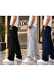 3-Piece Wide-Leg Men's Sweatpants (Black-Grey-Navy Blue) Comfortable and with Pockets - 2