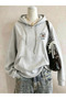 Women's Feral Moms Printed 3 Thread Oversized Hoodie Sweatshirt - 2