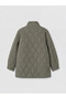 Nevavm Lcw Grace Khaki Crinkle Quilted Loose & Baggy Women's Puffer Coat - 6