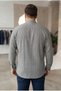 Men's Plus Size Oversized Slim Fit Long Sleeve Linen Notched Collar Shirt - 4