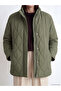 Nevavm Lcw Grace Khaki Crinkle Quilted Loose & Baggy Women's Puffer Coat - 3