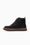 Women's Lace-Up Leather Casual Boots 26K D26Kb-1095 Black - 2
