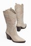 Women's Cowboy Boots Embroidered Pointed Toe Thick Heel Western Boots - 3