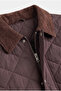 Retro Velvet Collar Quilted Jacket/Mantle - 2