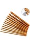 12Pcs Bamboo Handle Crochet Hook Set 3-10mm Wooden Knitting Needles for Handmade DIY Making Sweater