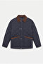 Retro Velvet Collar Quilted Jacket/Mantle - 3