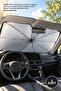 3 Pieces Car Front Windshield Sunshade – 140X80 Cm, 10 Wire Design, Black Interior / Silver Exterior Surface, Fabric Titanium Coated Steel Body, Sunshade Windshield Visor