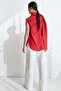 Sleeveless scarf-collar blouse - 3