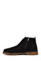 Men's Black Zippered Nubuck Leather Boots Wm822001Dn - 3