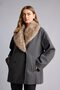 Fur Collared Double-Breasted Regular Fit Cashmere Coat H8597Ax26Wn - 3