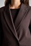 Oversized Jacket Collar Lined Blazer Jacket C2457Ax26Au - 5