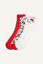 Hello Kitty Character Patterned 3-Piece Cotton Long Socks for Girls I5345A8Ns