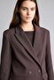 Oversized Jacket Collar Lined Blazer Jacket C2457Ax26Au - 3