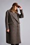 Regular Fit Plaid Double-Breasted Cashmere Coat H8594Ax26Wn - 2