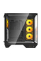 DY470 computer case with 4 fans (black) - 2