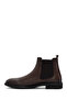 Men's Brown Leather Casual Chelsea Boots Wm610001Df - 3