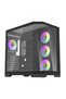 Darflash FT418 PRO computer case + 7 aRGB fans (black)