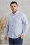 Men's Large Size Oversized Slim Fit Long Sleeve 100% Cotton Court Collar Shirt