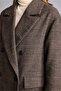 Regular Fit Plaid Double-Breasted Cashmere Coat H8594Ax26Wn - 4