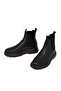 Men's Black Leather Chelsea Boots Wm600008Dv - 4