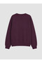 Plum Crew Neck Girls' Tracksuit Set - 6
