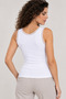 Women's 3-Pack 95% Cotton Lace Trim V-Neck Combed Cotton Camisole Wide Strap Tank Top - Stretchy Soft Everyday Undergarment - 3