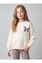 Two Mt Shop Quality Lcw Kids Ecru 3 Thread Embroidered Loose & Baggy Girls' Set - 2
