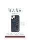 Apple iphone 15 sara leather case with business card holder - green - 3