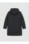 Vizyon New Season Black Hooded Women's Puffer Coat - 7