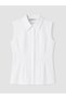 Ozmarka New Season White Pleated Waist-Fitted Women's Shirt - 5