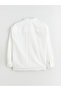 Ozmarka New Season White Large Size Regular Fit Long Sleeve Dobby Men's Shirt - 7