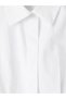 Ozmarka New Season White Pleated Waist-Fitted Women's Shirt - 6