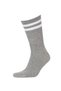 Men's Comfortable Elastic 3-Piece Cotton Long Socks Y2599Azns - 3