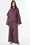 Asymmetrical Cut Double Suit Burgundy - 2
