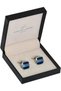 Blue & Chrome Cufflinks/ Connection 27 - 2