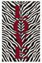 Dora Zebra Pattern Text Themed Woven Base Decorative Digital Printing Carpet Sdtamour4168