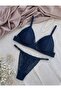 Lace Covered Stylish Underwear Set Without Underwire - Brode Set