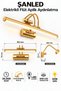 6W Electric Flute Led Sconce Gold Color Daylight Adjustable Head 2 Pcs - 6