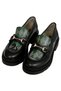 Women's Vegan Leather Black Loafer - Warner Bros Harry Potter House of Slytherin Design